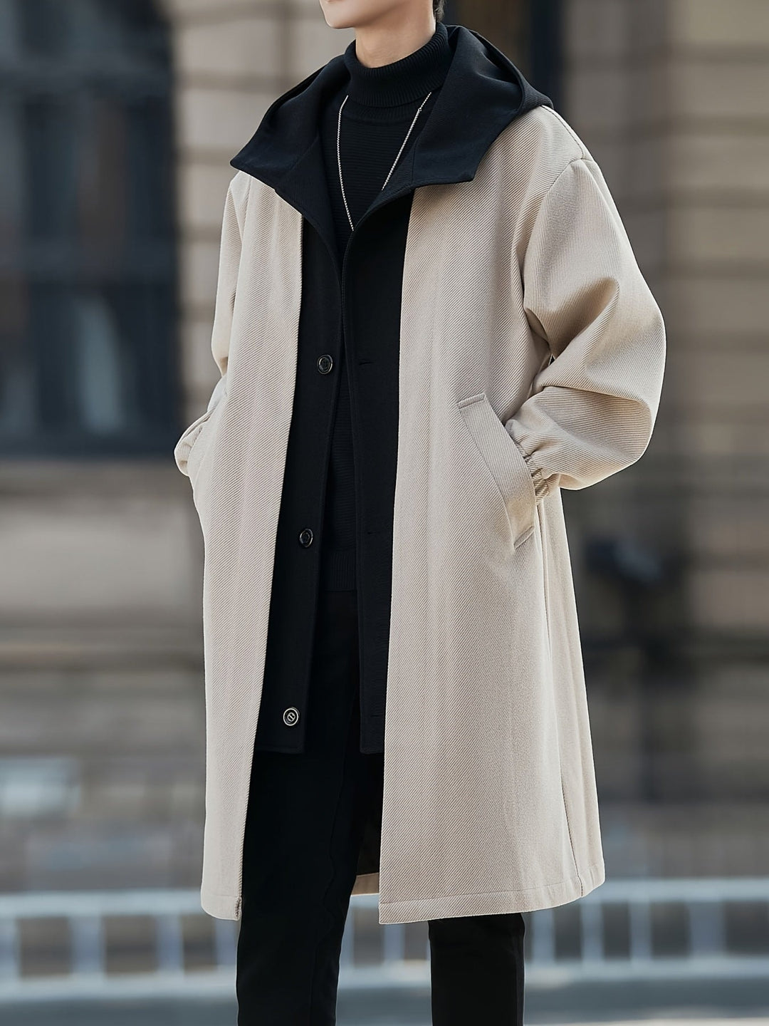 Cruz | Men's Colorblock Hooded Long Coat