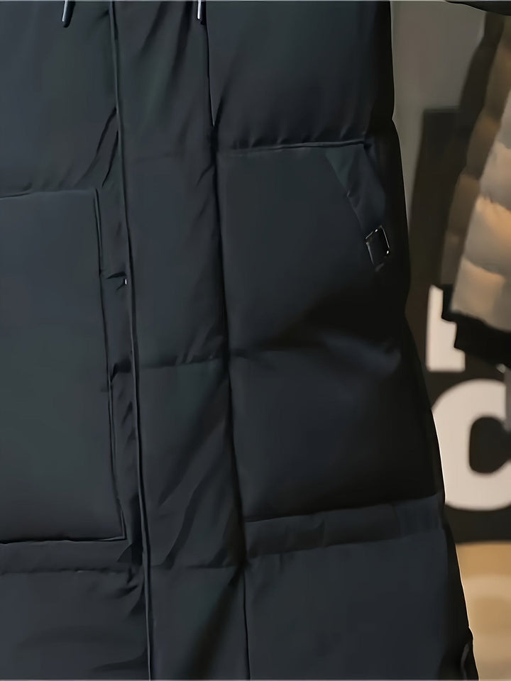 Ace | Men's Hooded Quilted Long Coat