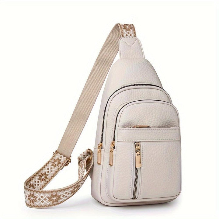 Adeline | Women's Faux Leather Chest Sling Crossbody Bag