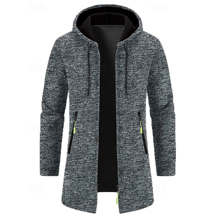 Tucker | Men's Hooded Zip Up Long Coat