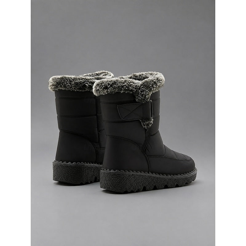 Aria | Faux Fur Trim Winter Snow Boots