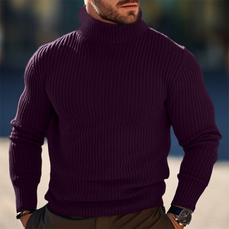 Elliot | Men's Ribbed Turtleneck Jumper