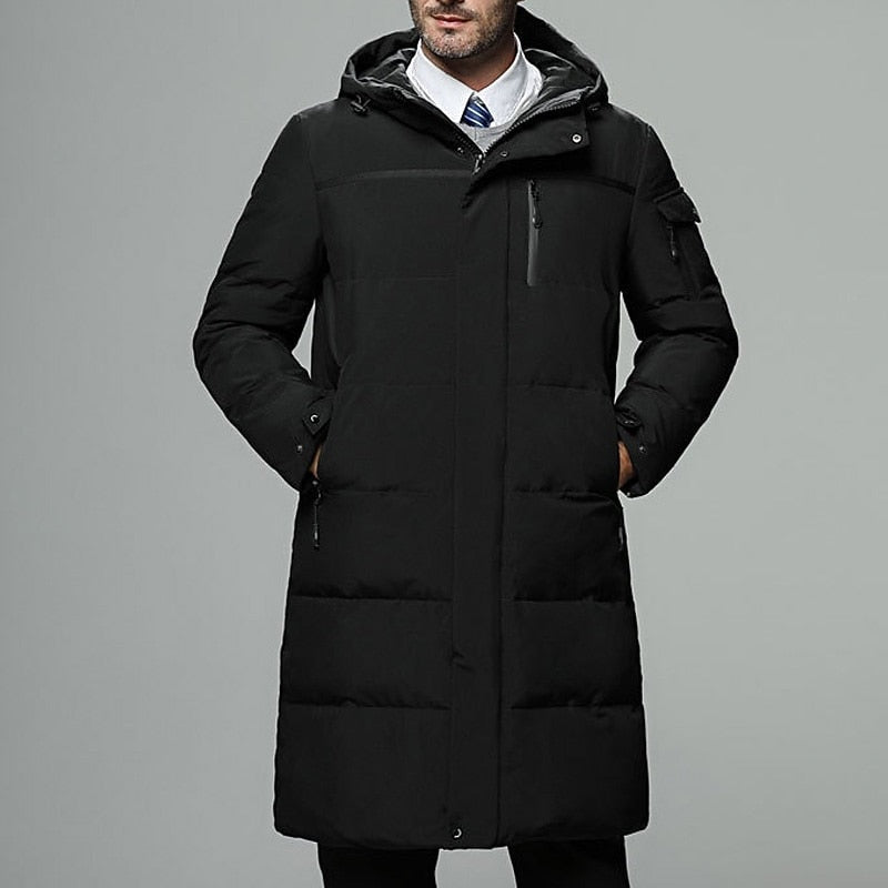 Edward | Men's Hooded Puffer Long Coat