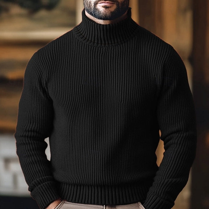 Landon | Men's Ribbed Turtleneck Jumper