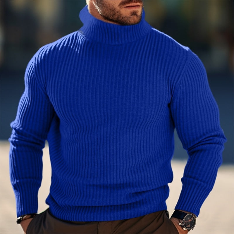 Elliot | Men's Ribbed Turtleneck Jumper