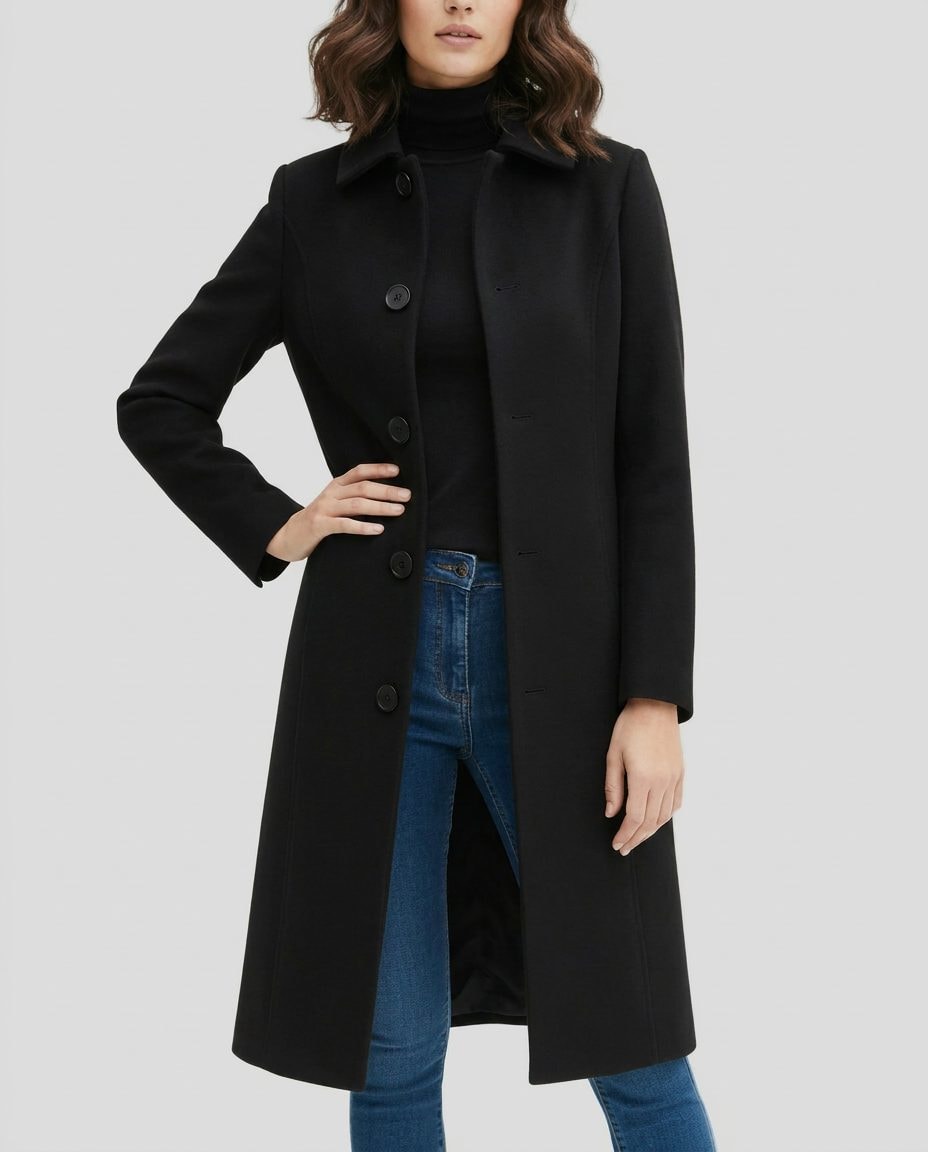 Single-Breasted Long Trench Coat for Women - View 2