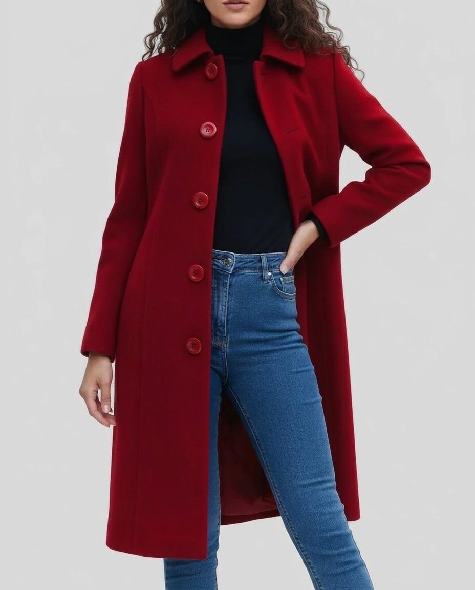 Single-Breasted Long Trench Coat for Women - View 7