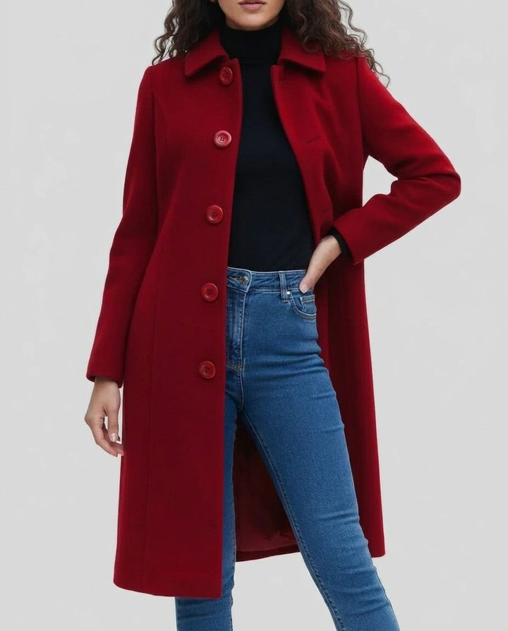 Single-Breasted Long Trench Coat for Women - View 7