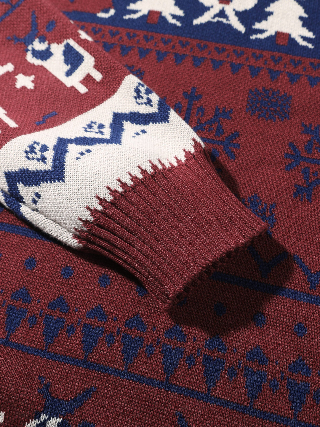 Ryan | Men's Reindeer Knit Hooded Christmas Jumper