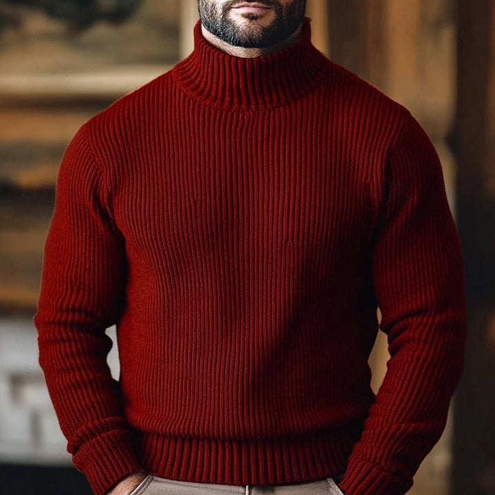 Landon | Men's Ribbed Turtleneck Jumper