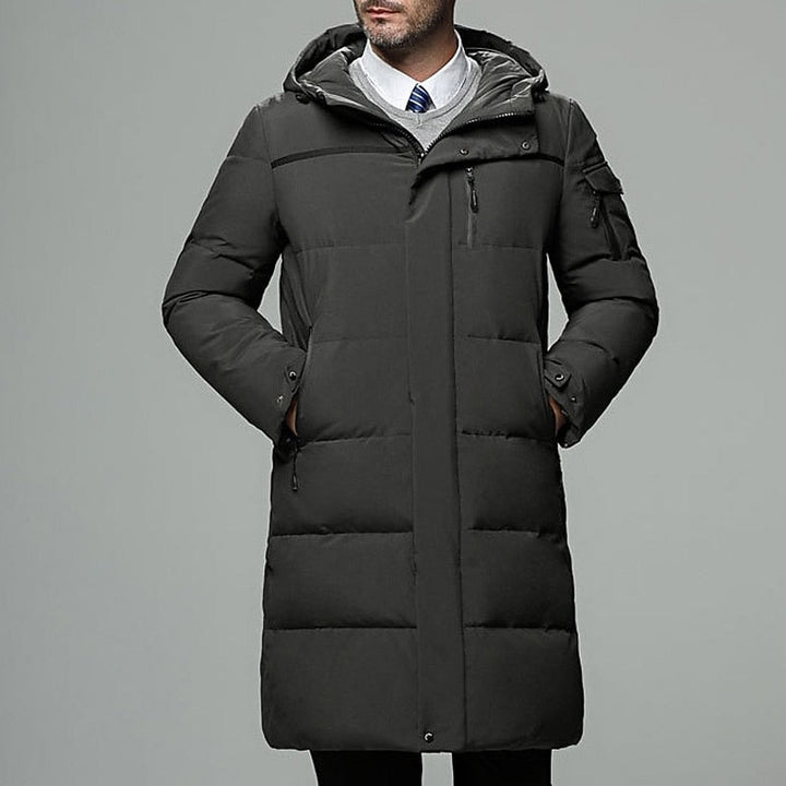 Edward | Men's Hooded Puffer Long Coat