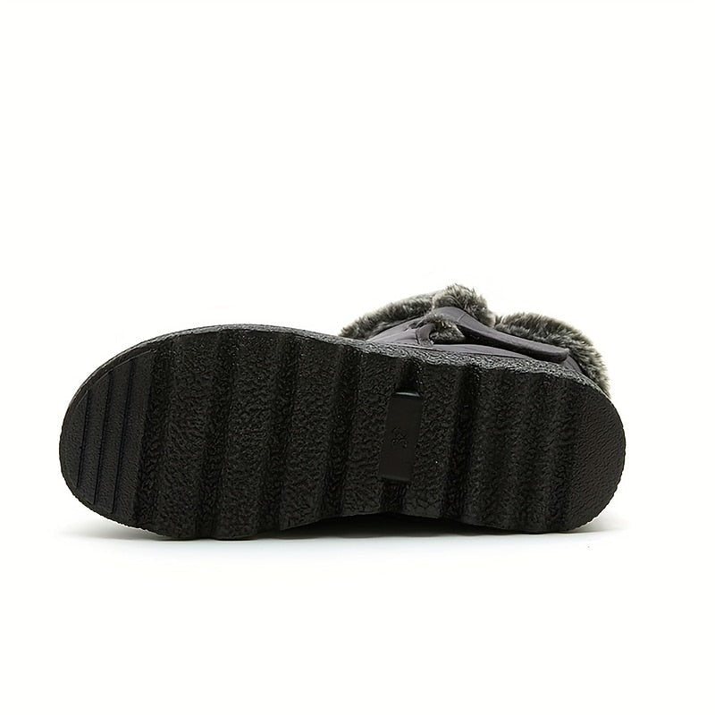 Aria | Faux Fur Trim Winter Snow Boots