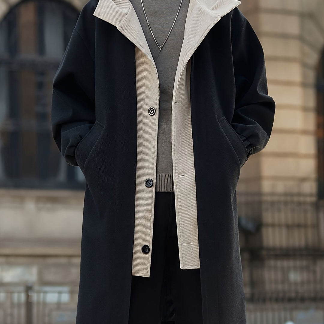 Cruz | Men's Colorblock Hooded Long Coat