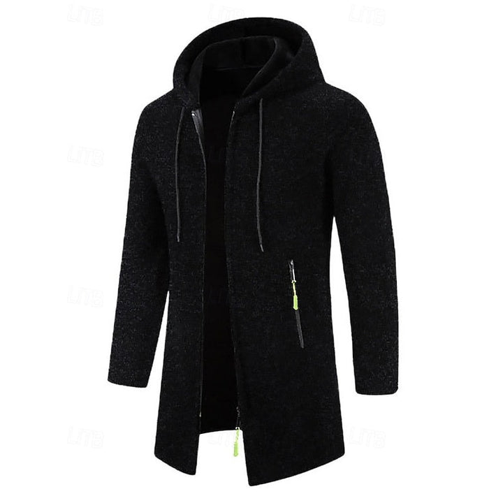 Tucker | Men's Hooded Zip Up Long Coat