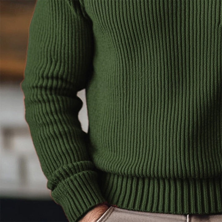 Landon | Men's Ribbed Turtleneck Jumper