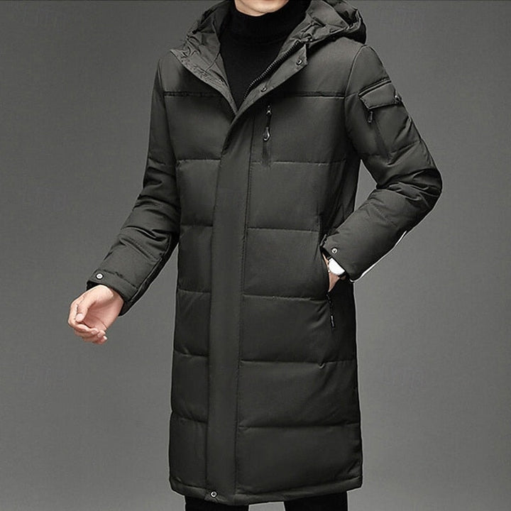 Winston | Men's Hooded Quilted Long Coat