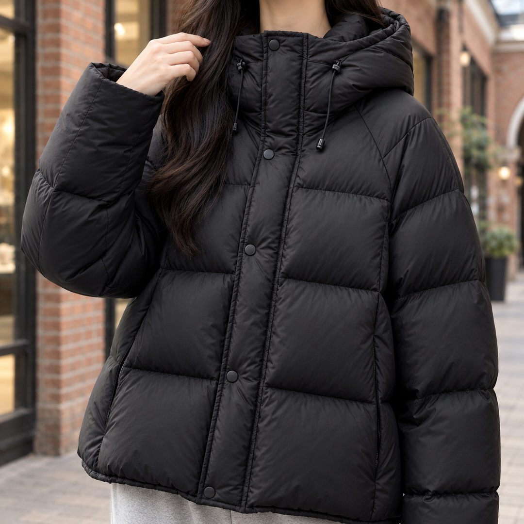 Adelia Hooded Puffer Jacket - Lead Product Detail