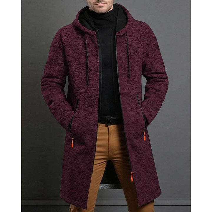 Tucker | Men's Hooded Zip Up Long Coat