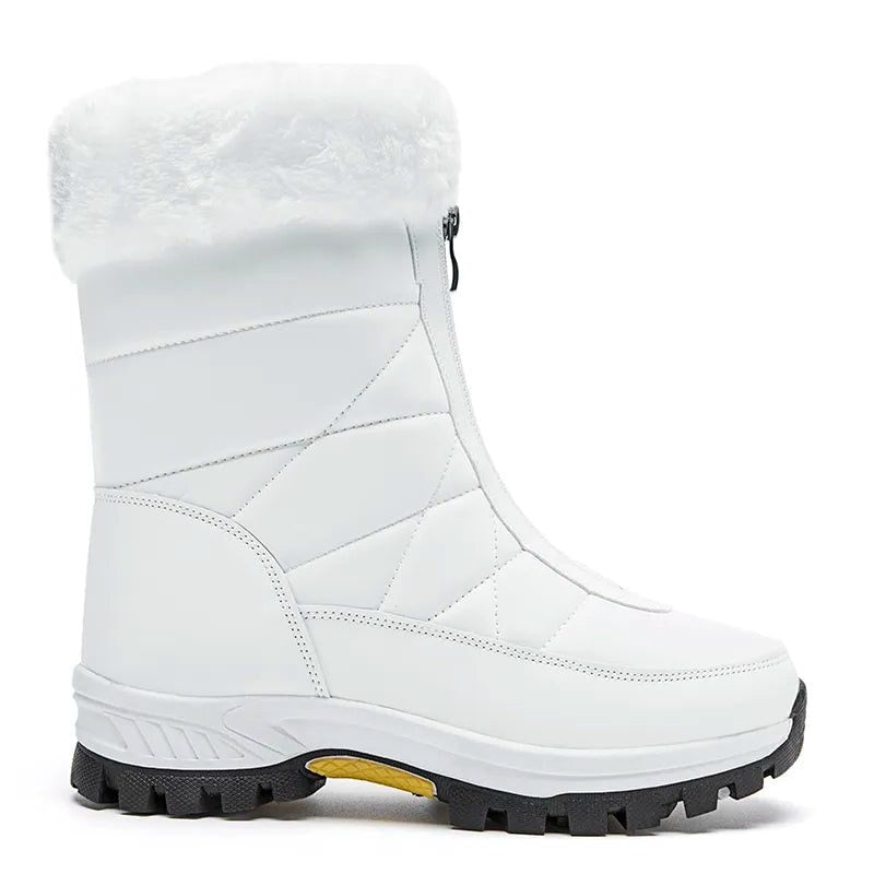 Faux Fur Cuff Snow Boots for Women - View 3