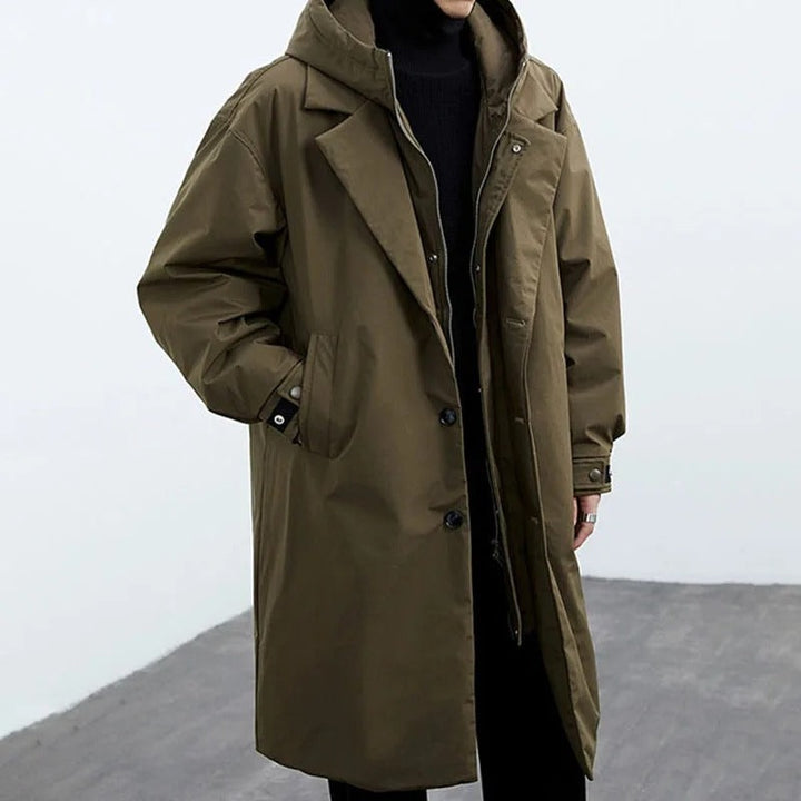 Vincent | Men's Oversized Hooded Long Coat