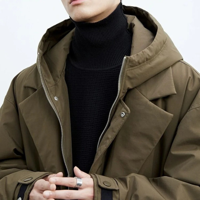 Vincent | Men's Oversized Hooded Long Coat