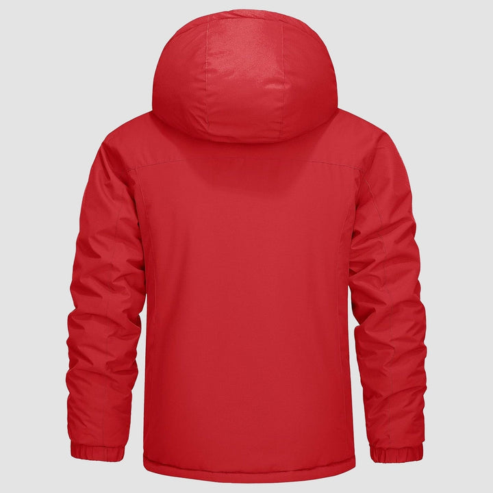 Red MAGCOMSEN Men's Winter Coat Water-Resistant Ski & Snow Jacket with Hood in #Color_Red