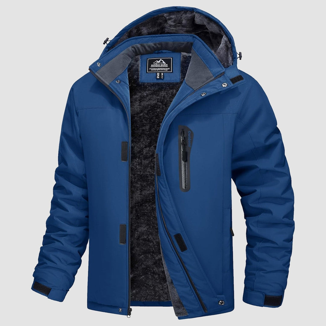 Sapphire Blue MAGCOMSEN Men's Winter Coat Water-Resistant Ski & Snow Jacket with Hood in #Color_Sapphire Blue