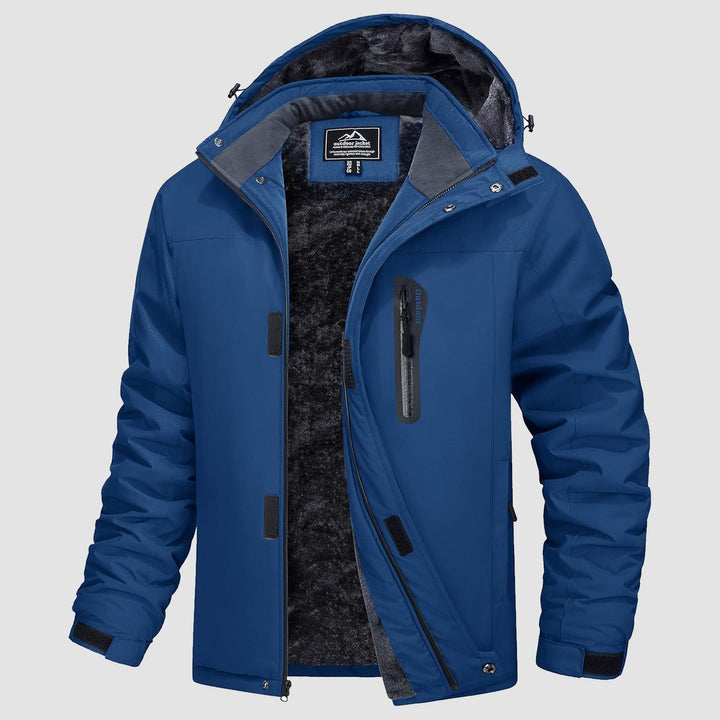 Sapphire Blue MAGCOMSEN Men's Winter Coat Water-Resistant Ski & Snow Jacket with Hood in #Color_Sapphire Blue