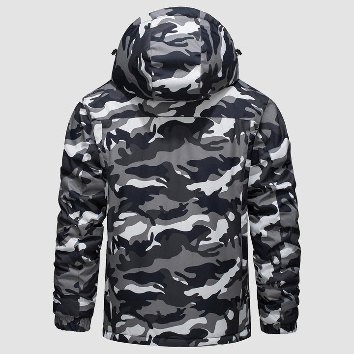 Black Camouflage MAGCOMSEN Men's Winter Coat Water-Resistant Ski & Snow Jacket with Hood in #Color_Black Camouflage
