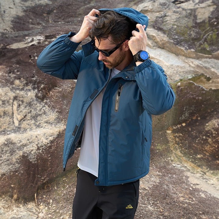 Sapphire Blue MAGCOMSEN Men's Winter Coat Water-Resistant Ski & Snow Jacket with Hood in #Color_Sapphire Blue