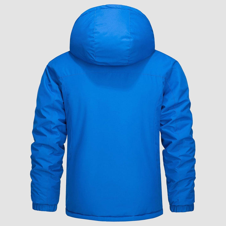 Denim Blue MAGCOMSEN Men's Winter Coat Water-Resistant Ski & Snow Jacket with Hood in #Color_Denim Blue