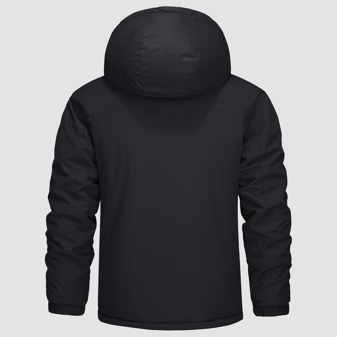 Black MAGCOMSEN Men's Winter Coat Water-Resistant Ski & Snow Jacket with Hood in #Color_Black