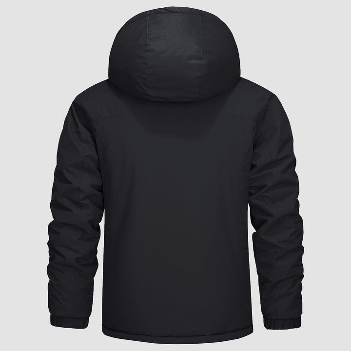 Black MAGCOMSEN Men's Winter Coat Water-Resistant Ski & Snow Jacket with Hood in #Color_Black