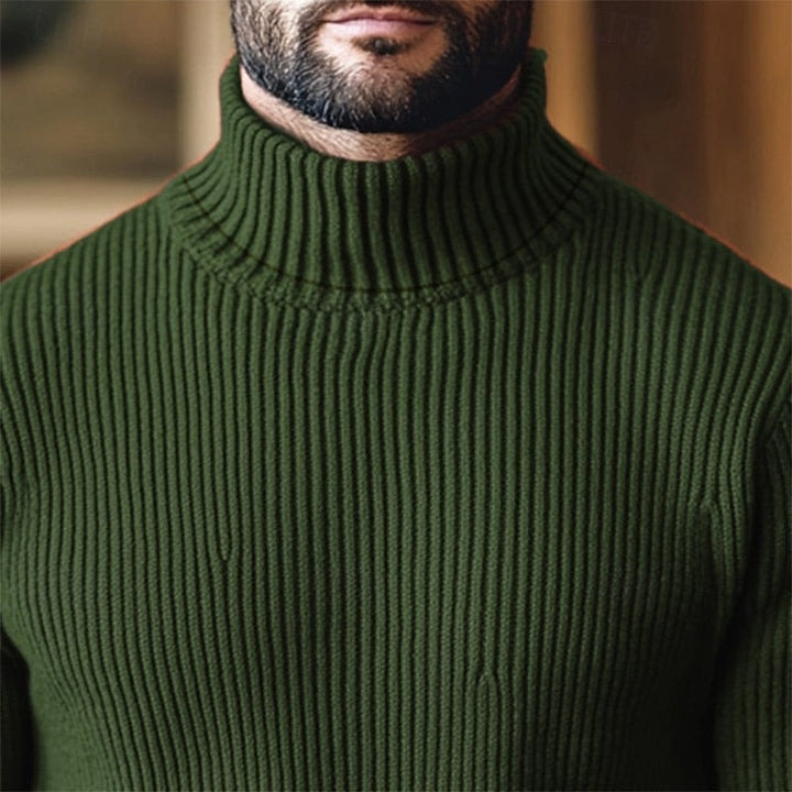 Landon | Men's Ribbed Turtleneck Jumper