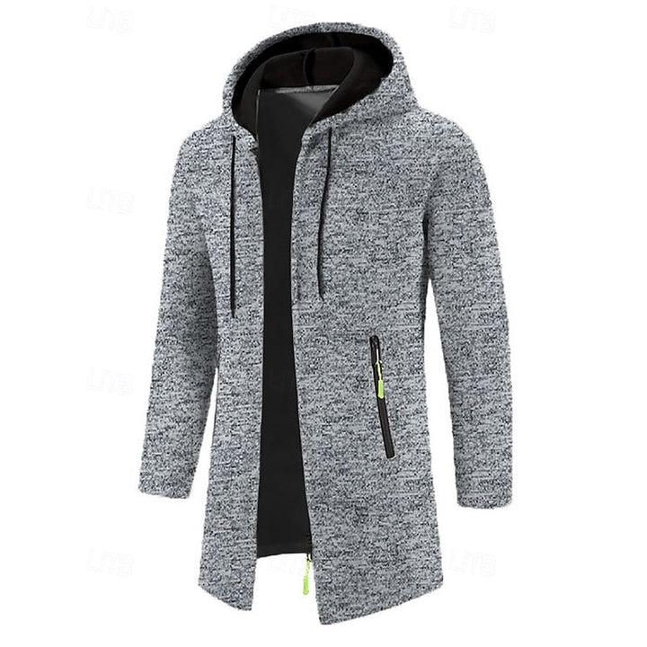 Tucker | Men's Hooded Zip Up Long Coat