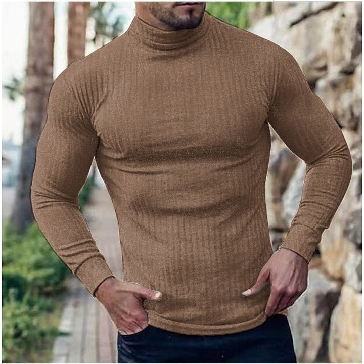 Lucas | Men's Ribbed Turtleneck Jumper Slim Fit