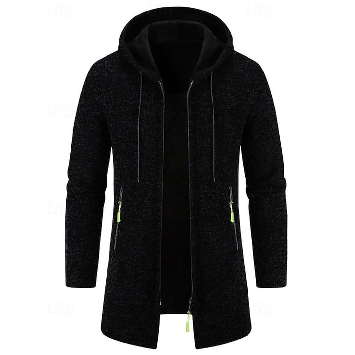 Tucker | Men's Hooded Zip Up Long Coat