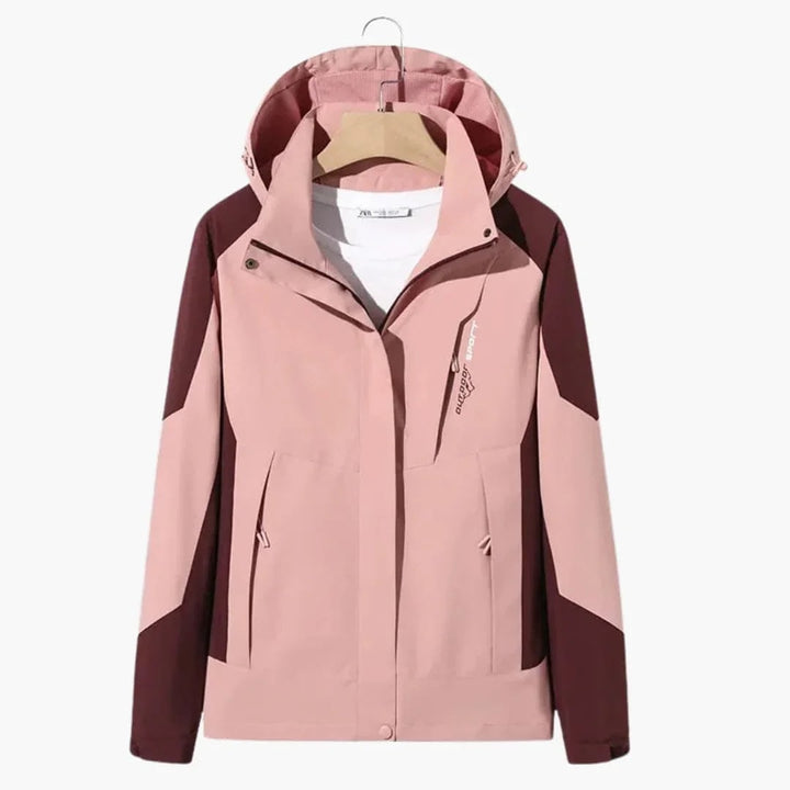Men's Color-Block Hooded Ski Jacket