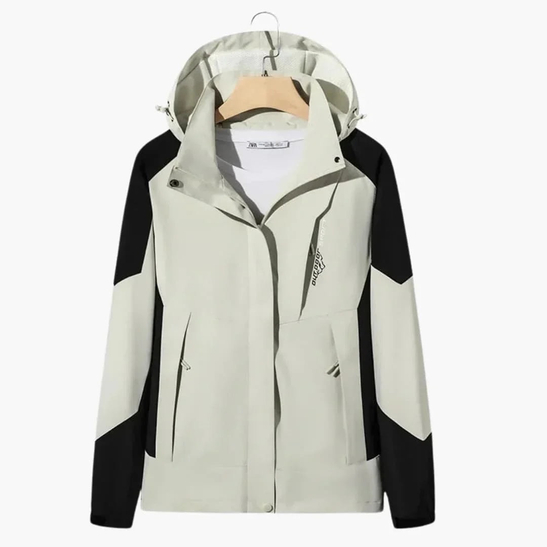 Men's Color-Block Hooded Ski Jacket
