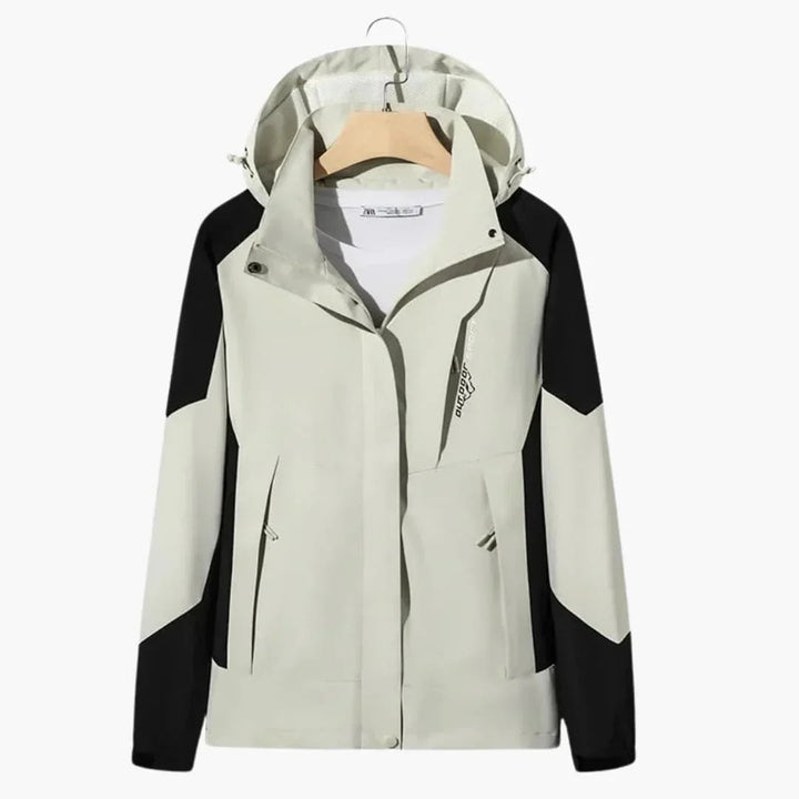 Men's Color-Block Hooded Ski Jacket