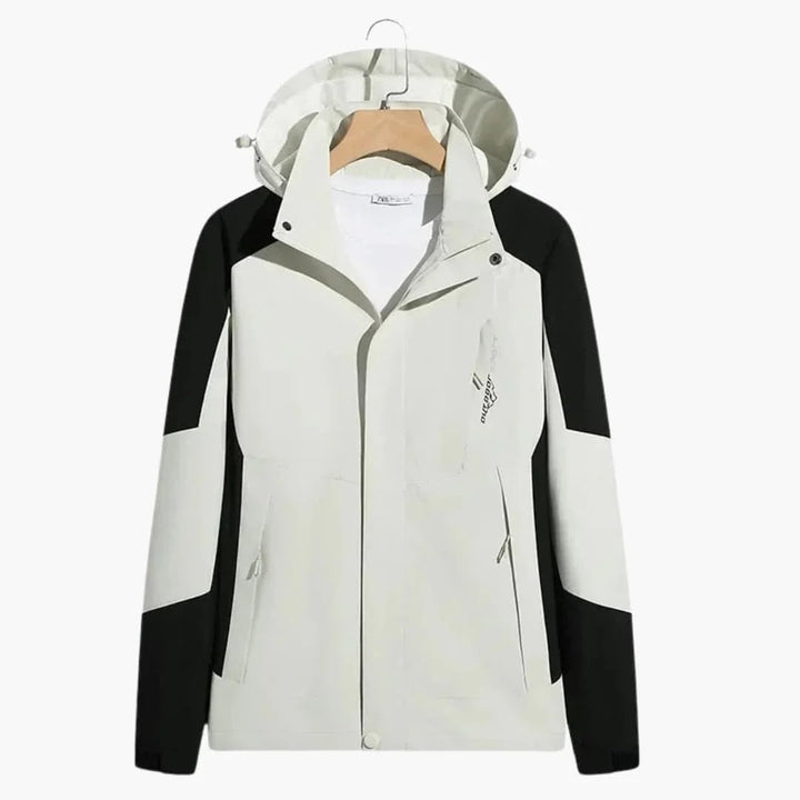 Men's Color-Block Hooded Ski Jacket