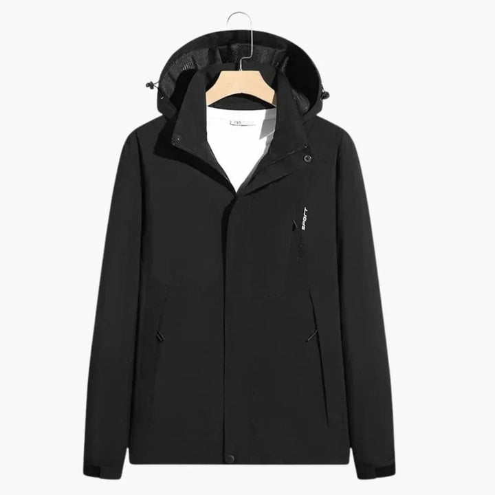 Men's Color-Block Hooded Ski Jacket