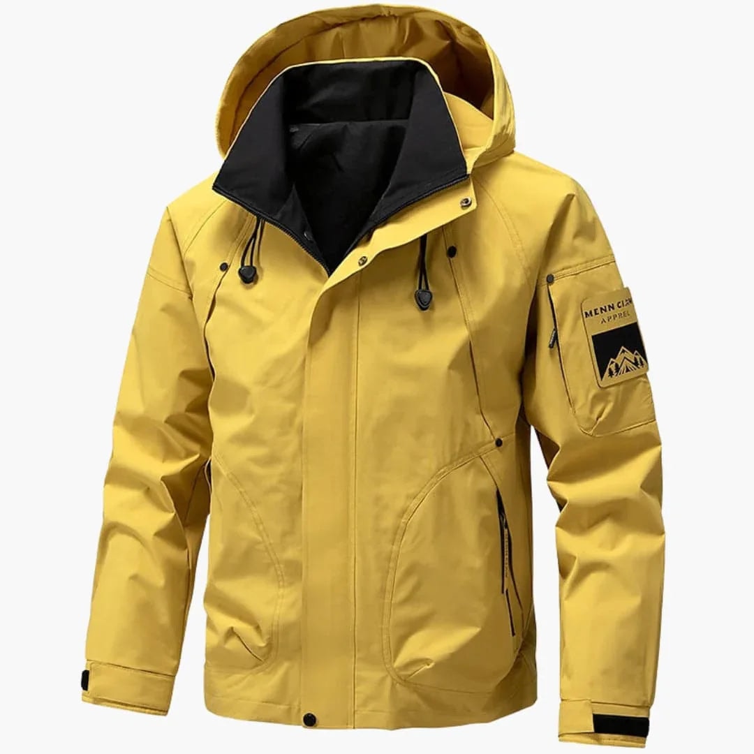 Men's High-Collar Hooded Ski Jacket