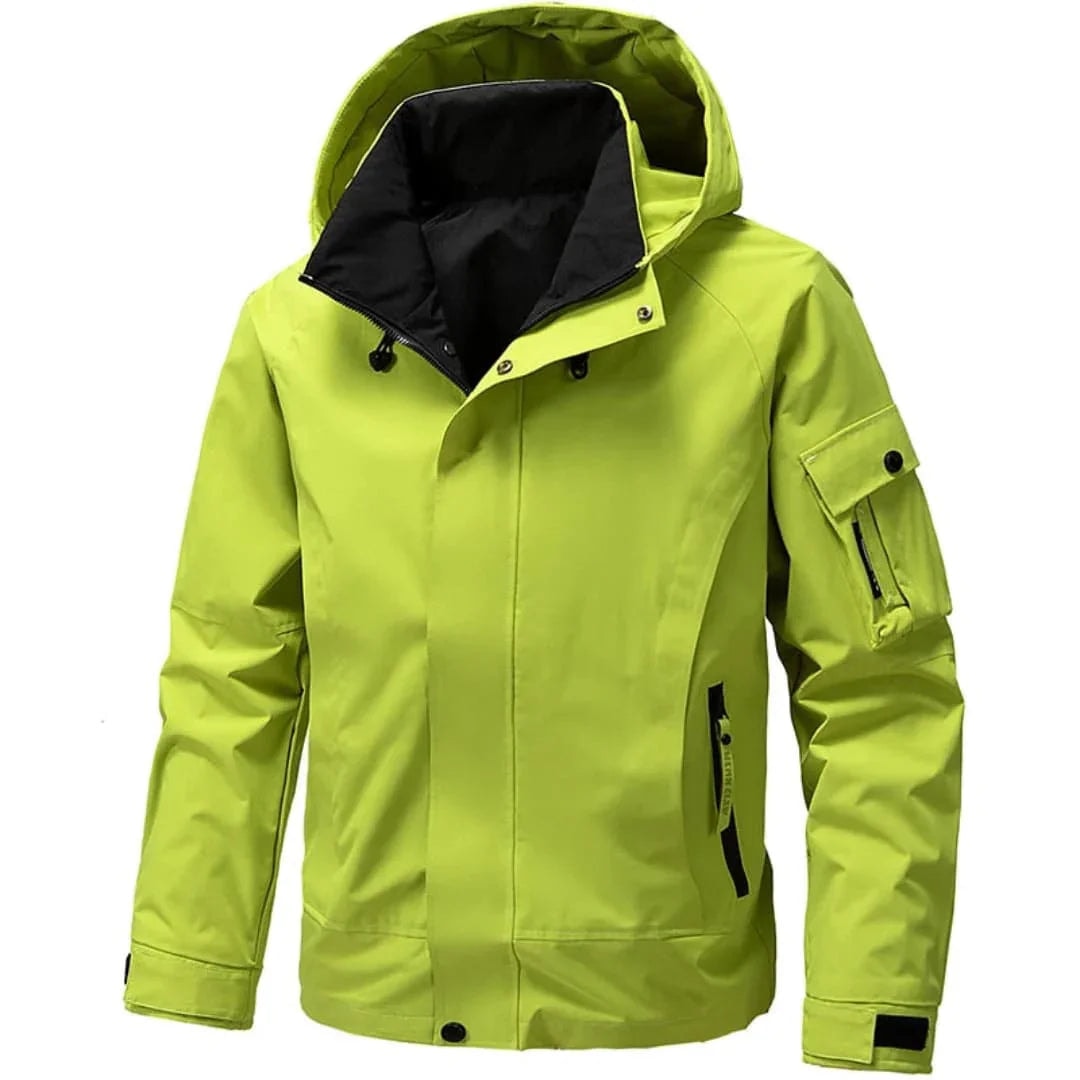 Men's High-Collar Hooded Ski Jacket