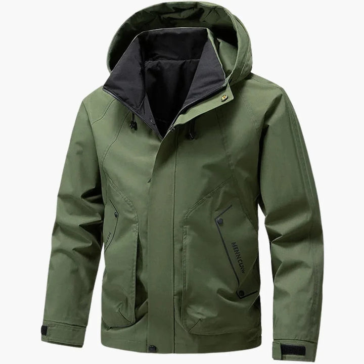 Men's High-Collar Hooded Ski Jacket