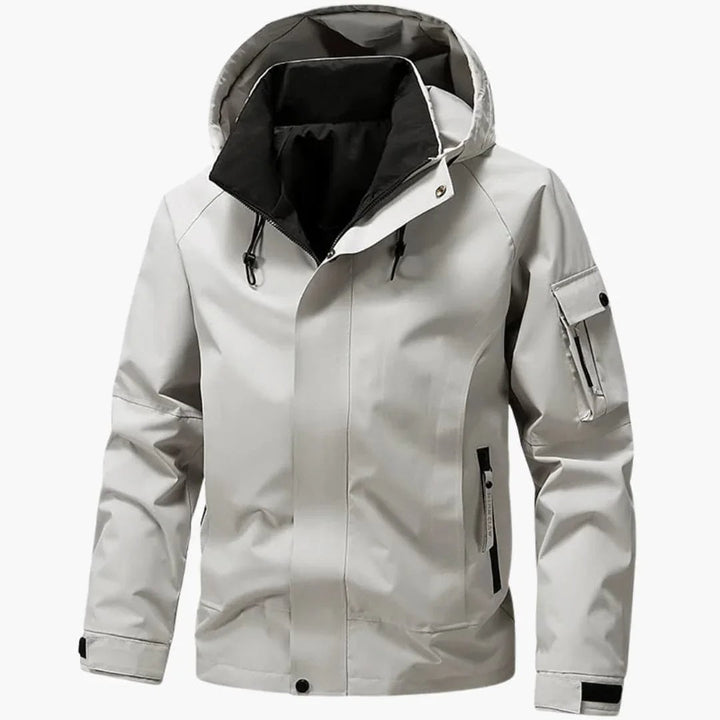 Men's High-Collar Hooded Ski Jacket