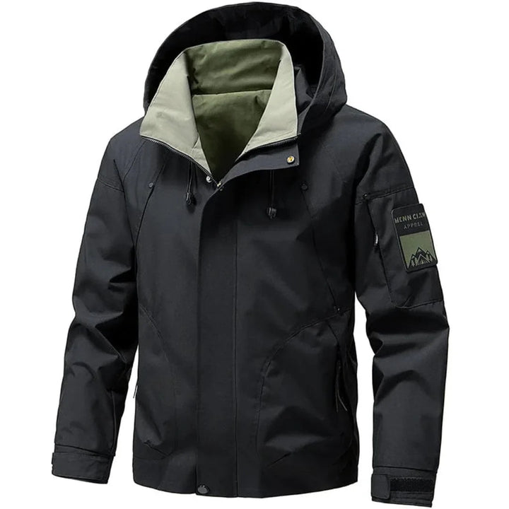 Men's High-Collar Hooded Ski Jacket
