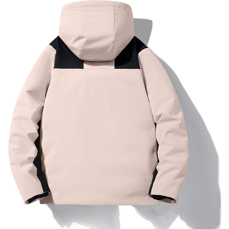 Women's Covered-Zip Hooded Ski Jacket