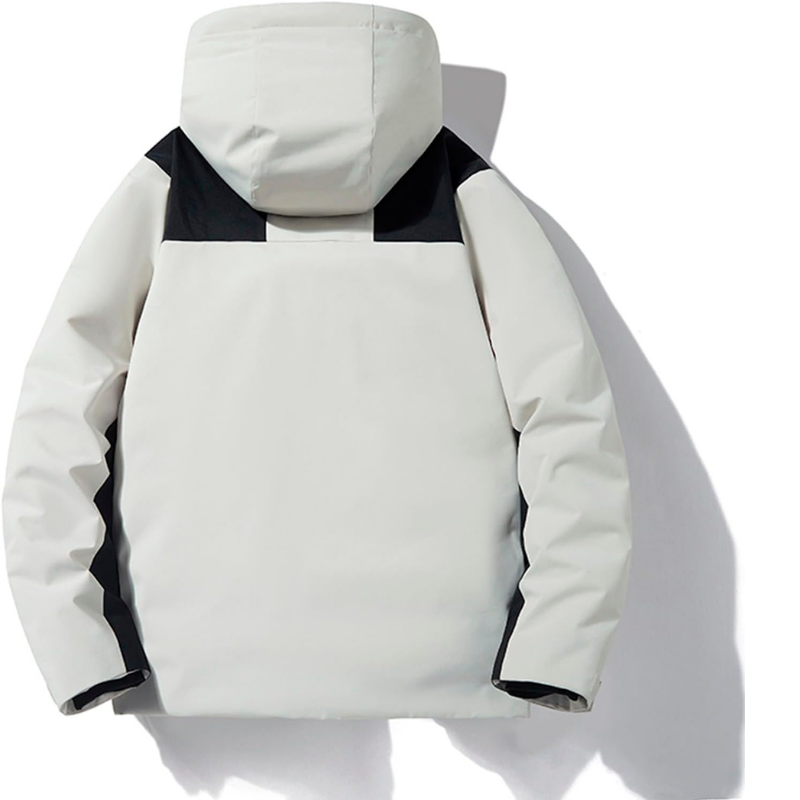 Women's Covered-Zip Hooded Ski Jacket