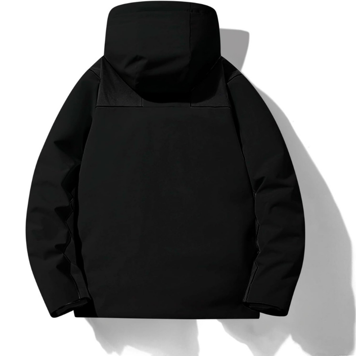 Women's Covered-Zip Hooded Ski Jacket